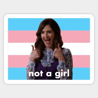 Trans Janet “Not a Girl” (The Good Place) Sticker